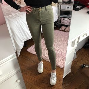 American eagle olive jeggings